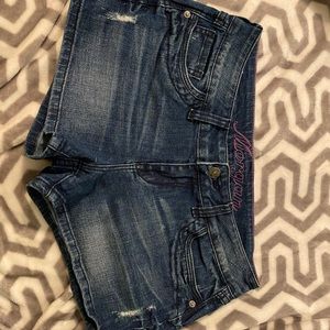 Denim shorts